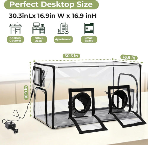 InnovifyHub Tabletop Mushroom Growing Tent Kit