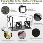 InnovifyHub Tabletop Mushroom Growing Tent Kit