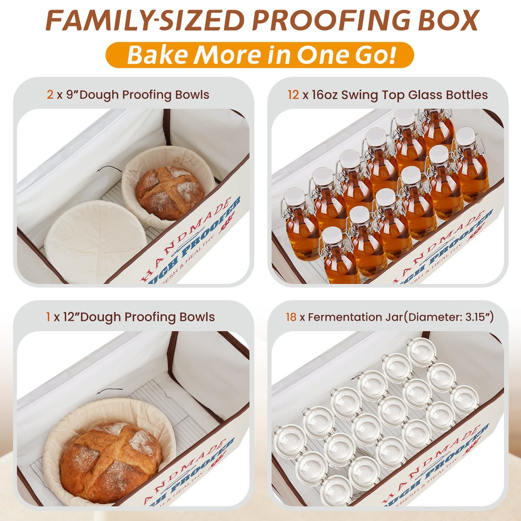 InnovifyHub Dough Proofing Box - Extra Large - 50~130℉